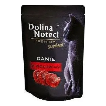 Krmivo pro kočku Dolina Noteci Premium pro sterilizované kočky s hovězím masem 10x85g SLEVA 2%
