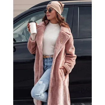 Dámský kabát Dámský zimní kabát GLAMFUR DStreet tmavě červená 2959319