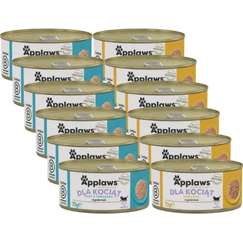 Krmivo pro kočku Applaws Cat Kitten pro koťata Mix příchutě 12x70g