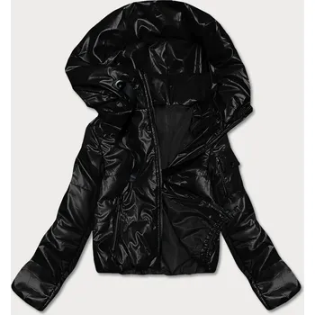 Krátká černá dámská bunda (B8138-1) odstíny černé XXL (44)