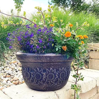 Květináč Roto Květináč PLANIKA kruh S - hnědá