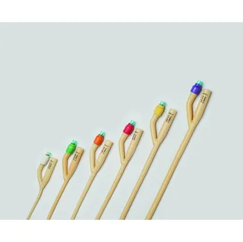 Nádoba na moč ZARYS lnternational Group Katetr Foley - 2cestný se špičkou Tiemann, latex potažený silikonem, sterilní Varianta: CH 18 / 400 mm, červená, balónek 5-1