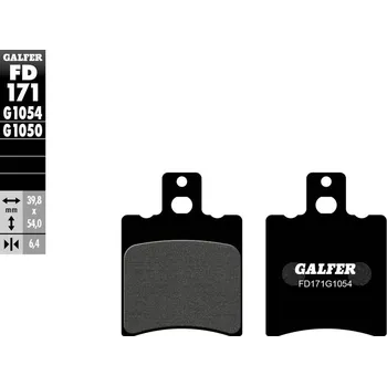 Brzdová destička BRZDOVÉ DESTIČKY POLOKOVOVÉ FD171G1054