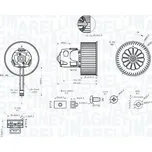 vnitřní ventilátor MAGNETI MARELLI 069412344010