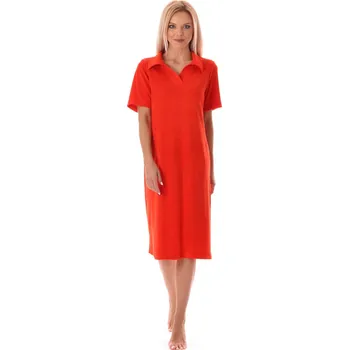 Dámské šaty Dámské šaty Bari s límečkem cherry tomato - Vestis L