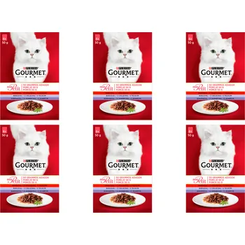 GOURMET mon Petit Krmivo pro kočky - Maso MIX 72x50g