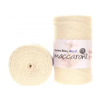 Příze Maccaroni Šňůry Abigail 5mm - 702 krémová
