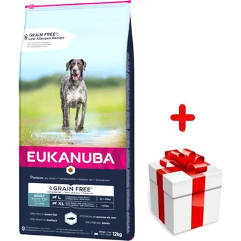 EUKANUBA Adult Large Grain Free 12kg + Překvapení pro psa