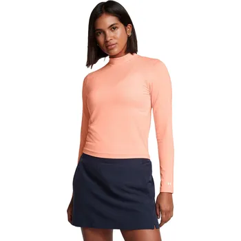 Dámské tričko UA Drive LS Mock-ORG Under Armour růžová 2980132