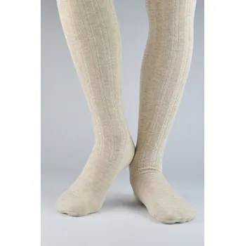 DĚTSKÉ TERMO PUNČOCHÁČE SE ZATEPLENÍM grafitová melanž 152-158