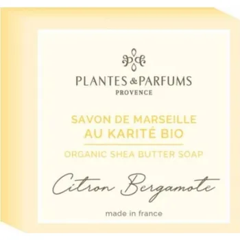 Mýdlo Plantes and parfums Tuhé mýdlo Citron - Bergamot BIO 100 g