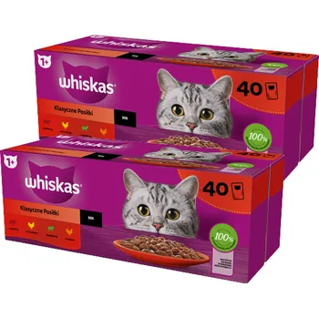 Krmivo pro kočku WHISKAS Adult sáčky 80 x 85 g Classic Meals