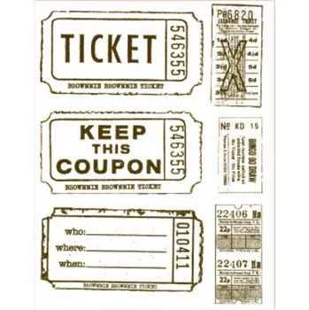 Dětské razítko Gelová razítka - Jízdenky