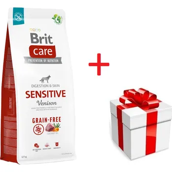 Krmivo pro psa BRIT CARE Grain-free Sensitive Venison 12kg + překvapení