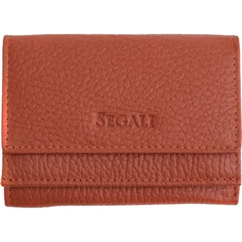 Malinká dámská kožená peněženka Segali SG1756 MINI cihlově oranžová