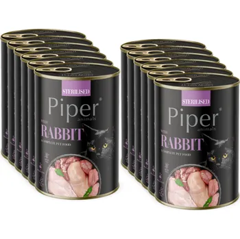 Krmivo pro kočku DOLINA NOTECI Piper pro sterilizované kočky s králíkem 12x400g
