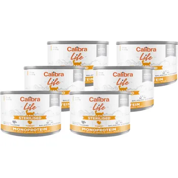 Krmivo pro kočku CALIBRA Cat Life Sterilised Turkey 6x200g