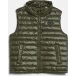 VESTA GANT SHINY LIGHT PADDED DOWN VEST JUNIPER GREEN