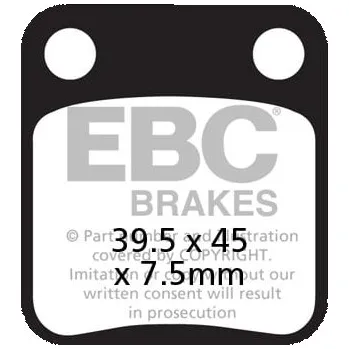 Brzdová destička Brzdové destičky EBC SFAC054 DAELIM Otello 125 1999-2006