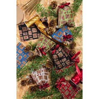 Dárková taška PNP Plast Vánoční dárkový sáček PE - Cadeau - 16 x 25 cm - 50 ks