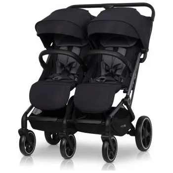 Kočárek EasyGo Echo Kočárek pro dvojčata/sourozence - Ebony Black