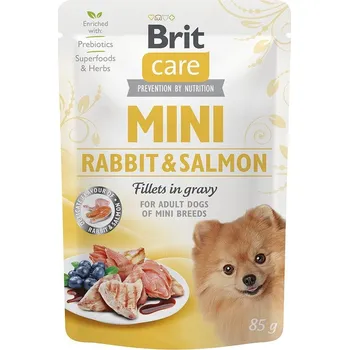 Krmivo pro psa Brit Care Mini Rabbit & Salmon fillets in gravy 85g