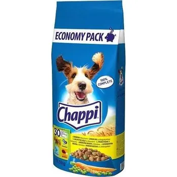 Krmivo pro psa CHAPPI 13,5 kg s drůbežím masem a zeleninou + CHAPPI 13,5 kg s hovězím masem, drůbežím masem a zeleninou ZAHRNUTO -3%