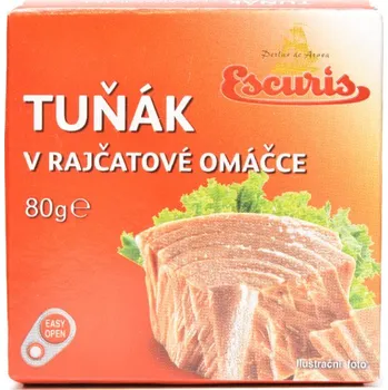 Hotové jídlo Escuris Tuňák v rajčatové omáčce ESCURIS 80g