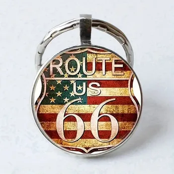 Přívěsek na klíče Route 66