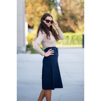 Dámská halenka Halenka přes ramena lurex U10538 Italie barva: béžová