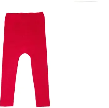 Dětské legíny z merino vlny a hedvábí Cosilana červené Velikost: 92