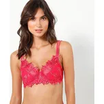 Blancheporte Sada 2 podprsenek z krajky a vyšívaného tylu, s kosticemi oranžová+fuchsie 75C