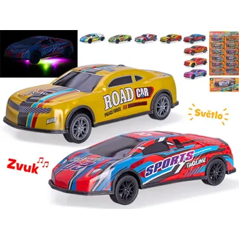 autíčko Mikro trading Auto závodní - 12,5cm - na zpětný chod - světlo a zvuk