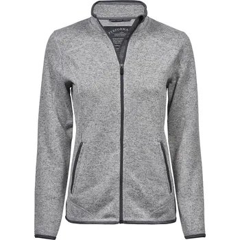 Dámský bomber Tee Jays Dámská fleecová bunda Tee Jays outdoor Šedý melír XL