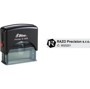 Razítko Razítko Shiny S-308T Printer Line, vlastní text 45 x 10 mm
