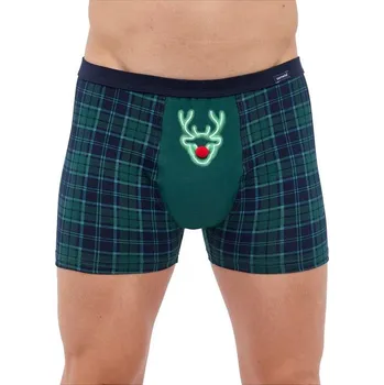 Pánské spodní prádlo Boxerky Cornette vánoční 007 Velikost: L, Vzor: 007075