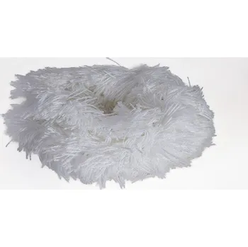 Příze Chlupatý drátek žinylka příze bílá 1m