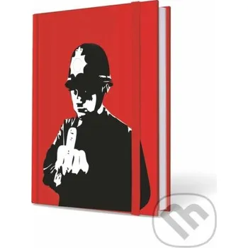 Doplněk ke knize Banksy notebook policajt červený 15x21cm - CMA Group CMA Group