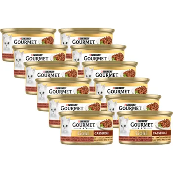 Krmivo pro kočku Purina Gourmet Gold kachna/krůta v omáčce 12x85g