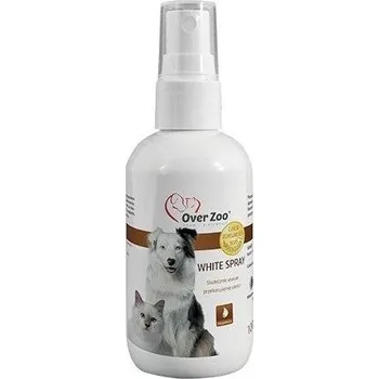 Kosmetika pro psa OVER ZOO White Spray - Odstraňovač žlutosti - kapalina proti zažloutnutí 100 ml