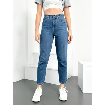 Dámské džíny 74092 Dewberry Hlt Mom Jeans High Waist Women Jeans-LIGHT BLUE dewberry modrá 2979378