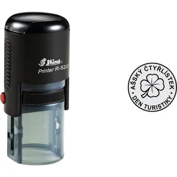 Razítko Kulaté razítko Shiny R-520T Printer Line, vlastní text Ø 20 mm