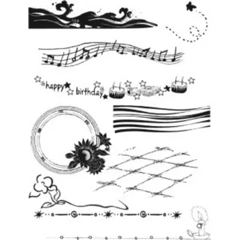 Dětské razítko Gelová razítka - Bordury narozeniny