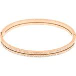 JVD Blyštivý pevný náramek z růžovozlacené oceli SSSB0058XI8RO 5,8 cm + 2 měsíce na vrácení zboží