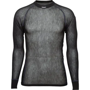 Pánské funkční triko Brynje of Norway Wool Thermo light Shirt Velikost: XXL / Barva: černá