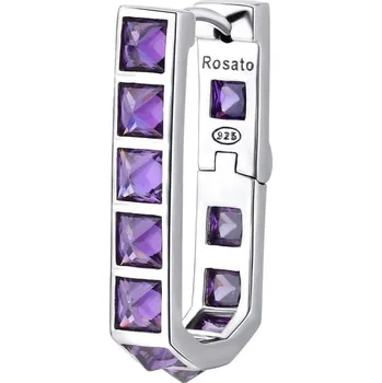 Náušnice Rosato Moderní stříbrná single náušnice se zirkony Cubica RZCU86 + 2 měsíce na vrácení zboží