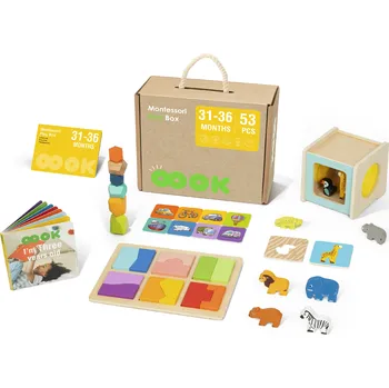 Výuková hračka Mamido Montessori box XXL 53ks pro děti 31-36 měsíců