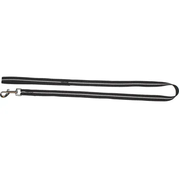 Vodítko pro psa DINGO Reflexní vodítko s páskou 1,6x120cm černé