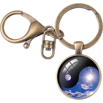 Přívěsek na klíče jin jang