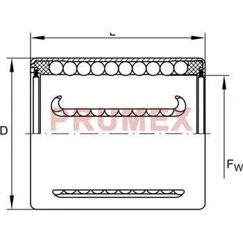 INA KH 40-PP lineární kuličkové ložisko